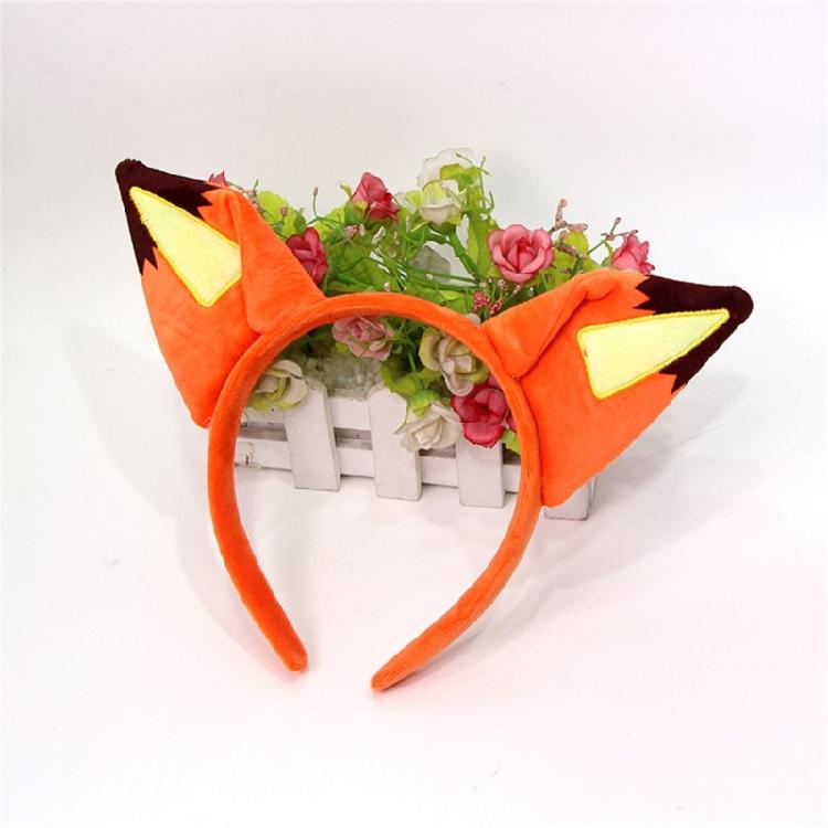 Liščí kostým Čelenka s uchy Opakovaně použitelná látková uši Čelenka do vlasů Kreslený doplněk do vlasů Pro divadelní představení Ozdoba na tématickou párty