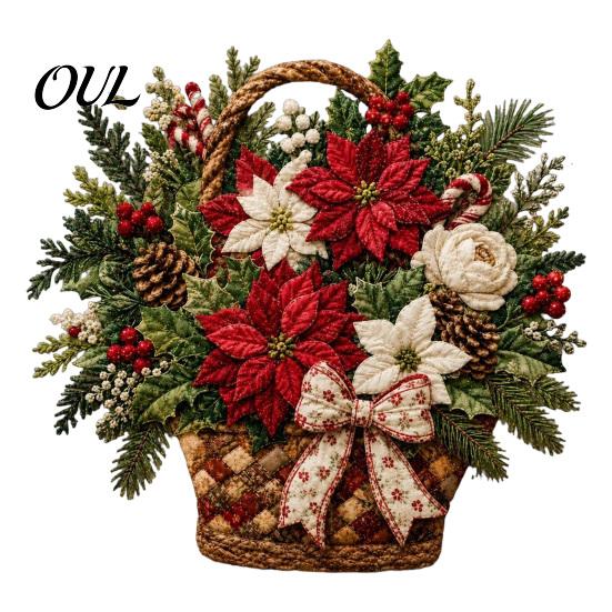 Handgefertigte Heimdeko-Projekte Blumenkorb Patchwork DIY-Set, Schichtblumen Bastel-Entspannungs-Bastelhobby für Frauen 3D Floral