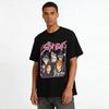 Halloween Saja Boys Graphic Print Sweatshirt Cool K-pop Style Group Portrait Pullover For Trendy Fans Pure Cotton T-shirt