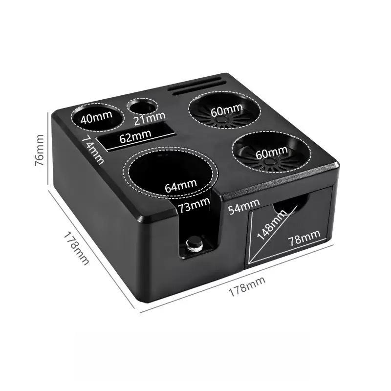 Espresso Kaffeetamper Station 9 in 1 Espresso Organizer Passend für 51 54 58MM Verteiler Siebträgerhalter & Puck Screen Zubehör