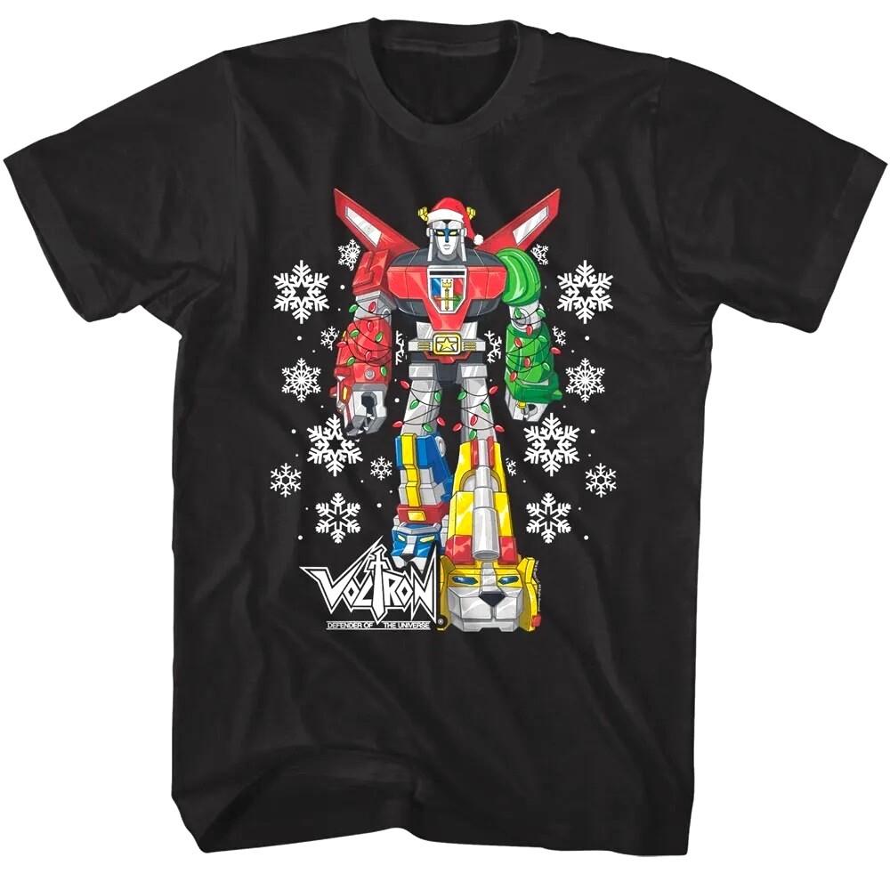 Voltron Lionforce Snowflakes Men T Shirt Christmas Xmas Legendary Defender XXL