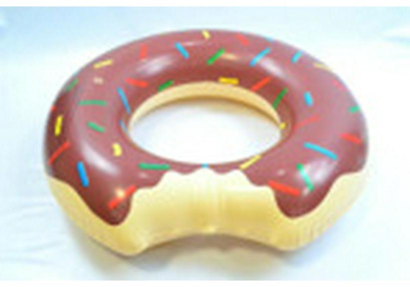 Children s Cartoon PVC Donut Swim Ring Lifebuoy for Water Parks 60#