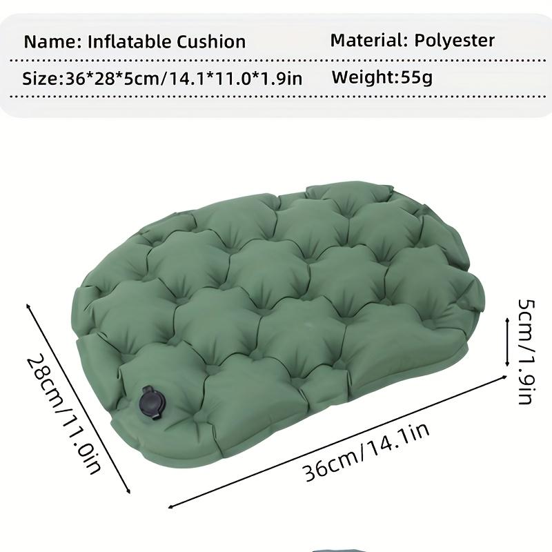 Ultralight Inflatable Seat Pad Portable Camping Cushion Thickened Waterproof Chair Mat for Outdoor Stadium Office
