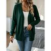Women S Mid Length Long Sleeve Knit Cardigan Single Breasted Daily Outerwear