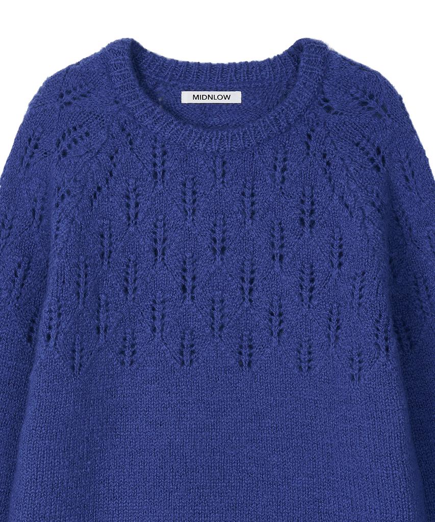 MIDNLOW Covent Wool Sweater(Blue)