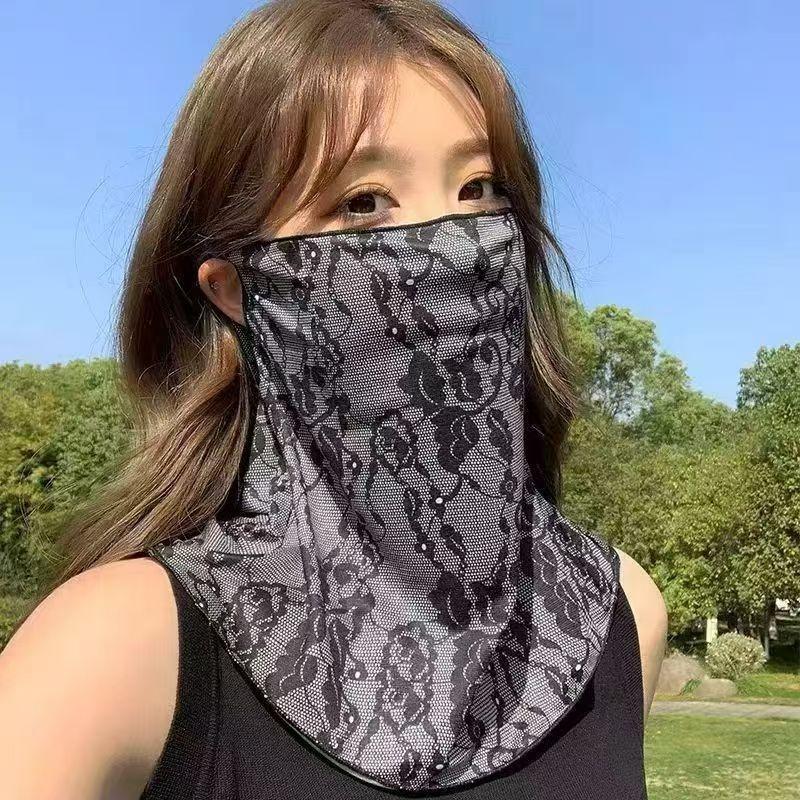 UV Protection Neck Scarf For Women Sun Protection Collar Mask For Summer Driving Cycling Outdoor Use A6