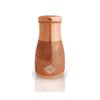 Pure Copper Embossed Design Bedroom Water Bottle with Inbuilt Glass, Bottle for Storage Purposes, Drinkware, 950 Ml- Set of 1