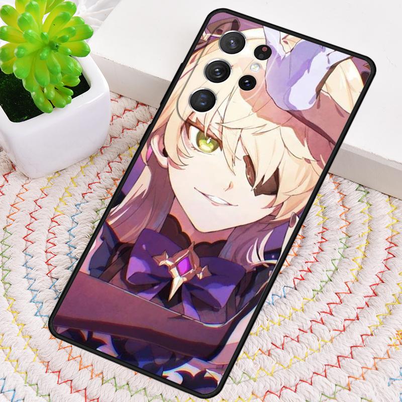 Anime Genshin Impact Fischl Soft Phone Case for Samsung Galaxy Note 10 Pro S26 Ultra S23 S24 FE S25 S21 S22 PLUS Shockproof Cove
