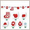 Merry Christmas Banner Holiday Bunting Garlands Elk Festive Party Decoration for Holiday Xmas New Year Party Home Supplies