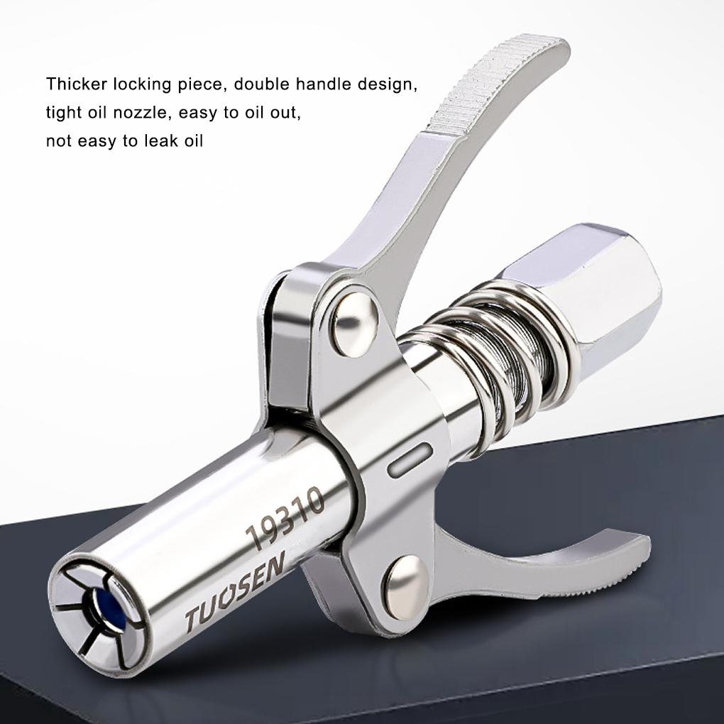 Grease Gun Coupler High Pressure Grease Nozzle Oil Pump Car Syringe Lubricant Tip Repair Accessories Lubricant