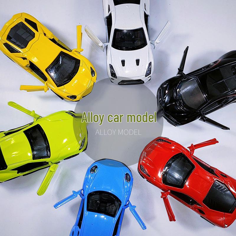 1:43 Alloy Pull-Back Sports Car Toy Figurine for Kids - Claw Machine Gashapon Gift.