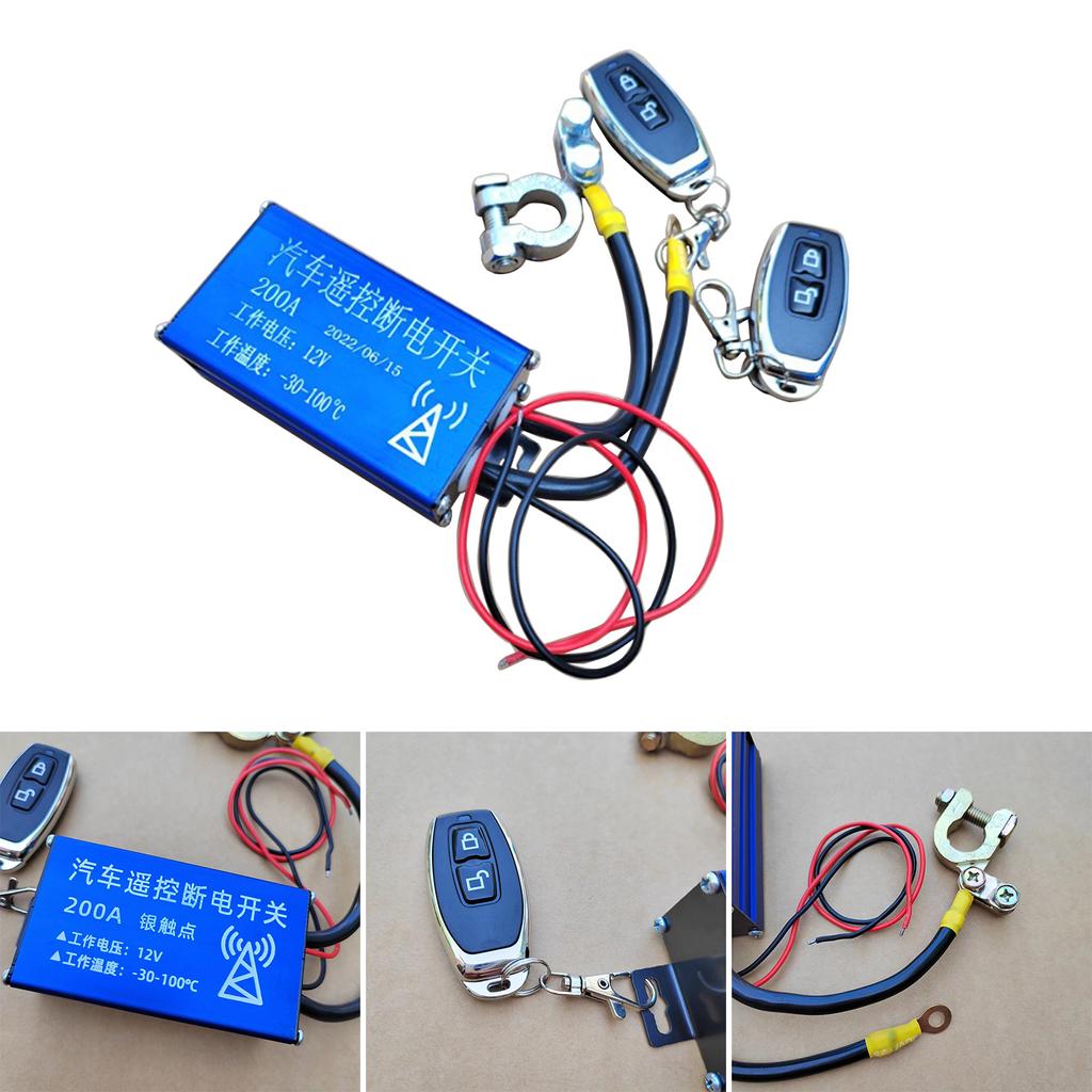 Remote Battery Disconnect Switch for Car Auto Truck 12V 200A Battery Kill Switch Remote Control Kill Switch