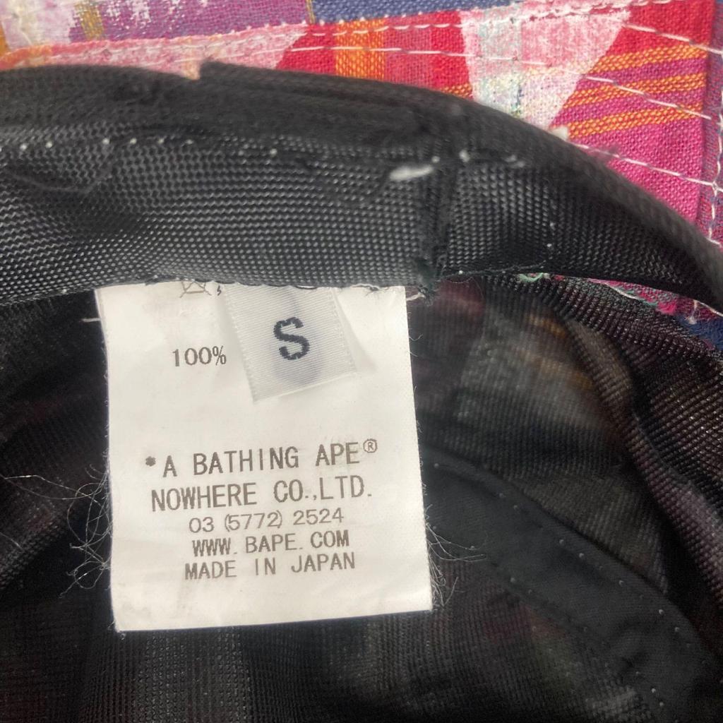 Used A BATHING APE Patchwork Bucket Hat Hiratsuka Store Clothing J