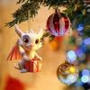 Christmas Dragon Car Dashboard Ornaments 2D Acrylic Dragon Pendant Charm Christmas Dragon Character For Vehicle Decoration