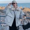 Women's Winter Cotton Coat Youthful Parka Korean Style Thickened Short Lamb Wool Lined Padded Jacket