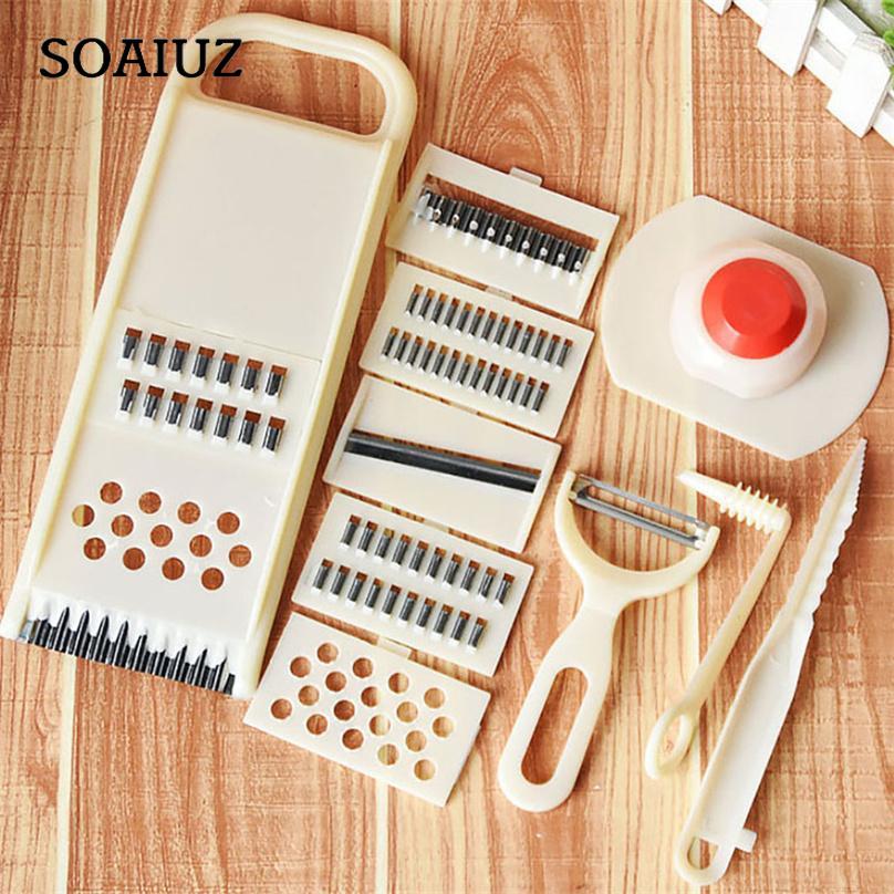 Multifunctional Vegetable Cutter Potato Shredded Slicer Set 11 Pieces Set
