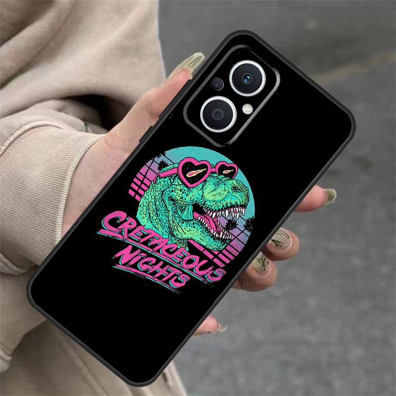 Cute Dino Dinosaur Case For OPPO Reno 14 12 11 10 13 Pro 14F 13F 12F 11F 8 7 Lite OPPO Find X9 X8 X6 Pro Cover