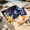 Custom Name Personalized Jujutsu Kaisen Print Beach Towel, for Trip Camping Beach Party Home Decor, Birthday Gift for Family & Friends