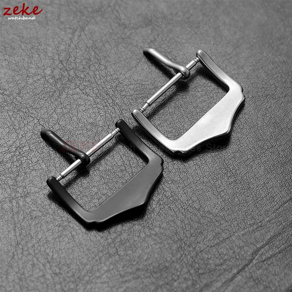 16mm 18mm 20mm Watch Band Metal Buckle Strap Solid Triangle Button Stainless Steel Polished Clasp Silver Black Watch Buckles
