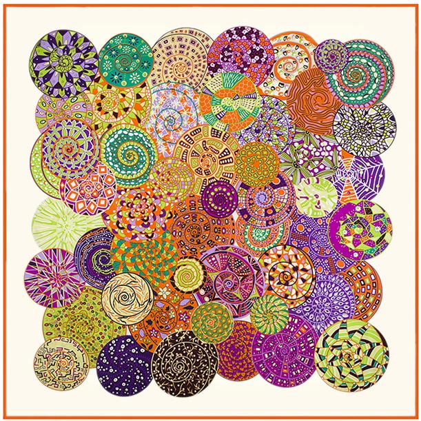 130cm Luxury Brand Welkin Snail Print Silk Scarf For Women Headband High Quality Large Square Scarves Female Twill Shawls