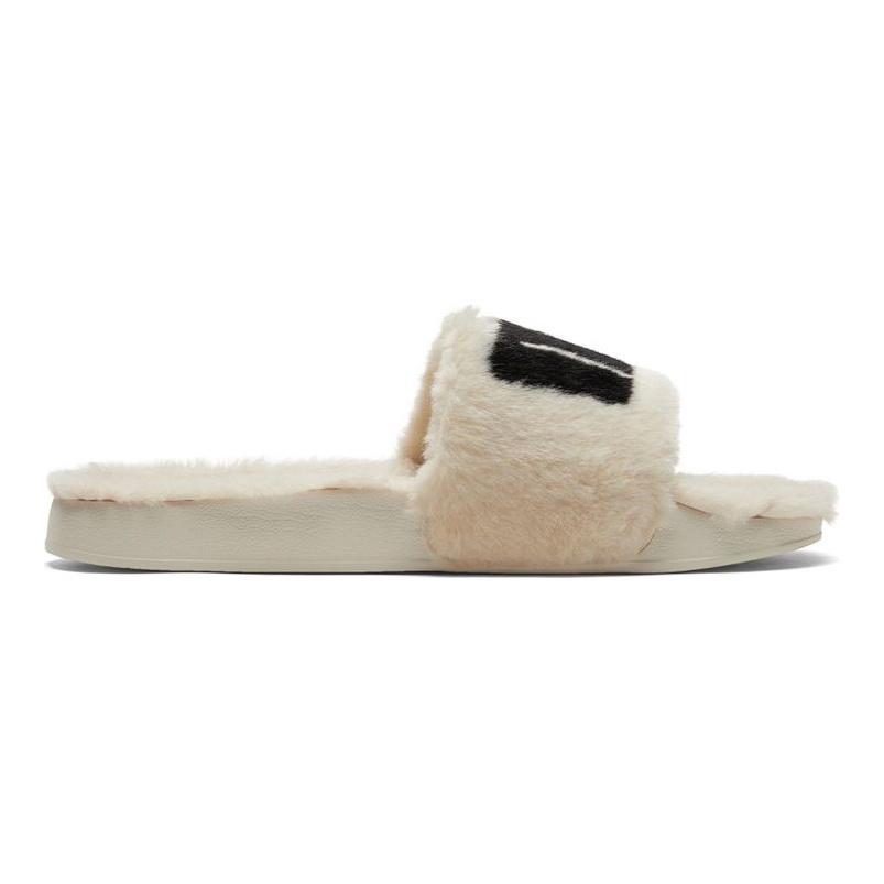 Puma Leadcat 2.0 Fuzz Слайд Егног Чорний Жіночі Кросівки Кремові 387313-02