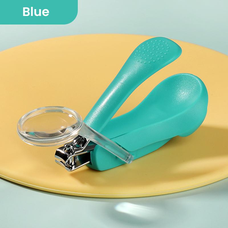Baby Nail Clipper With Clear Magnifying Glass Pocket Kids Nail Cutters Safety Infant Finger Toe Trimmer Newborn Cutting Tools