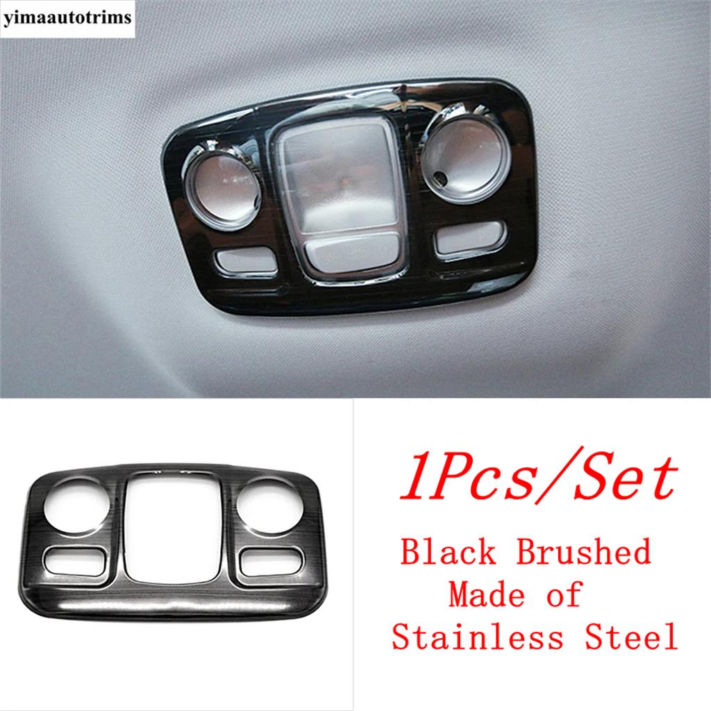 

Roof Reading Lamps Lights Frame Cover Trim Accessories For Peugeot 3008 5008 GT 2017 - / Citroen C5 Aircross 2018 - 2024 Black Brushed - A
