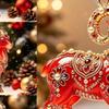 Acryl Chinesisches Tierkreiszeichen Ziege Hängender Schmuck Glücksbringendes Rot-Gold-Design Für Frühlingsfest Neujahr Hausdekoration