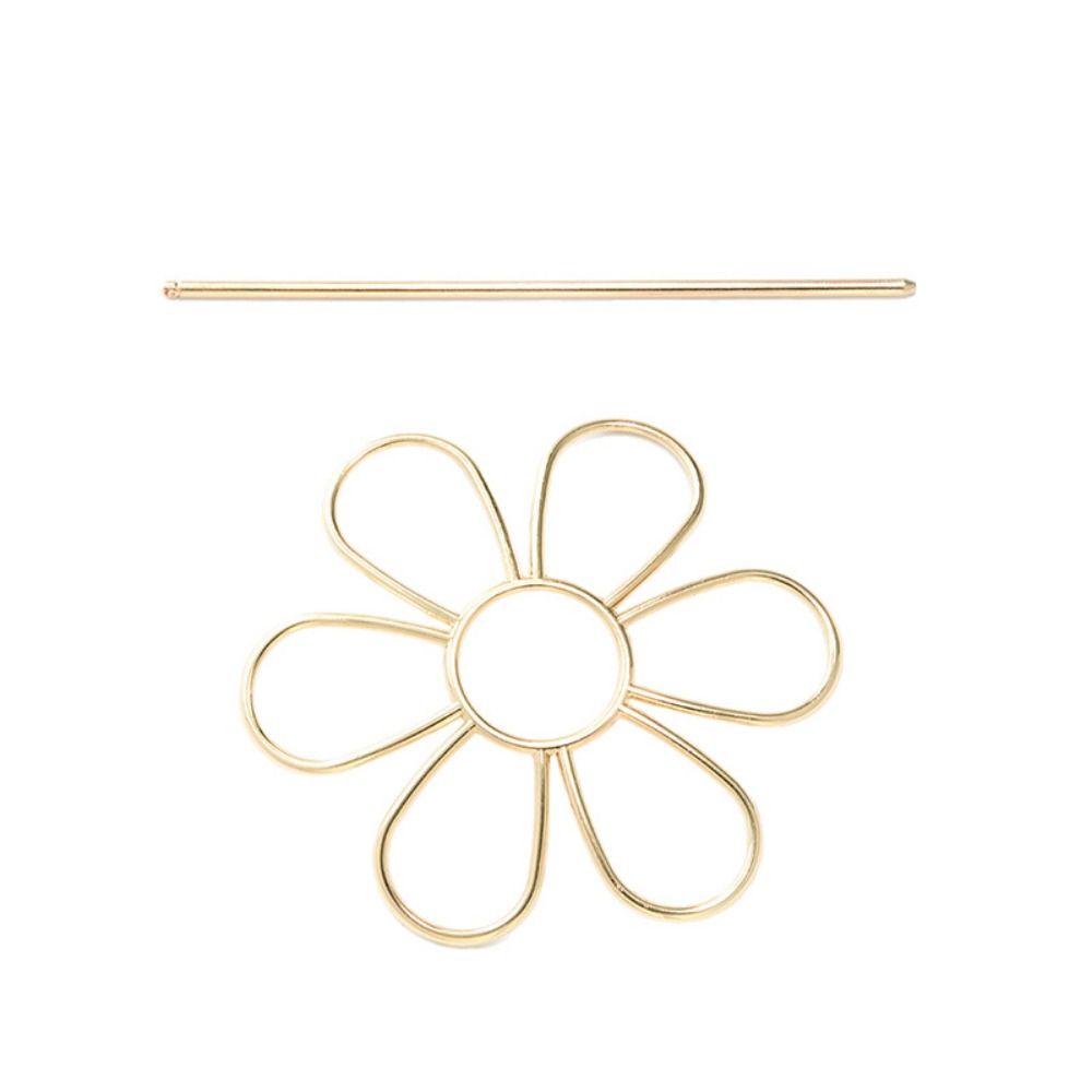 Metall-Haarstab Blütenform Haarschmuck Elegante Haarnadel Tägliche Anwendung
