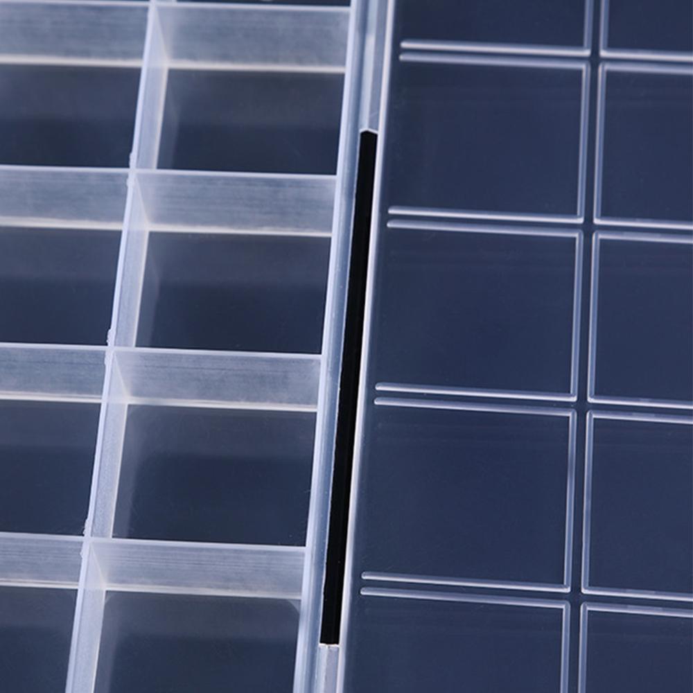 Hot Selling 24 Grids Transparent Storage Box Display Organizer Box Jewelry Ring Earring Case Plastic Storage Box Container