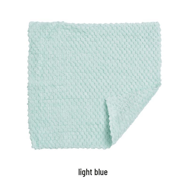 Merbau Coral Fleece Lint-Free Dishcloth: Highly Absorbent, Oil-Free, Scouring Pad for Kitchen Edging