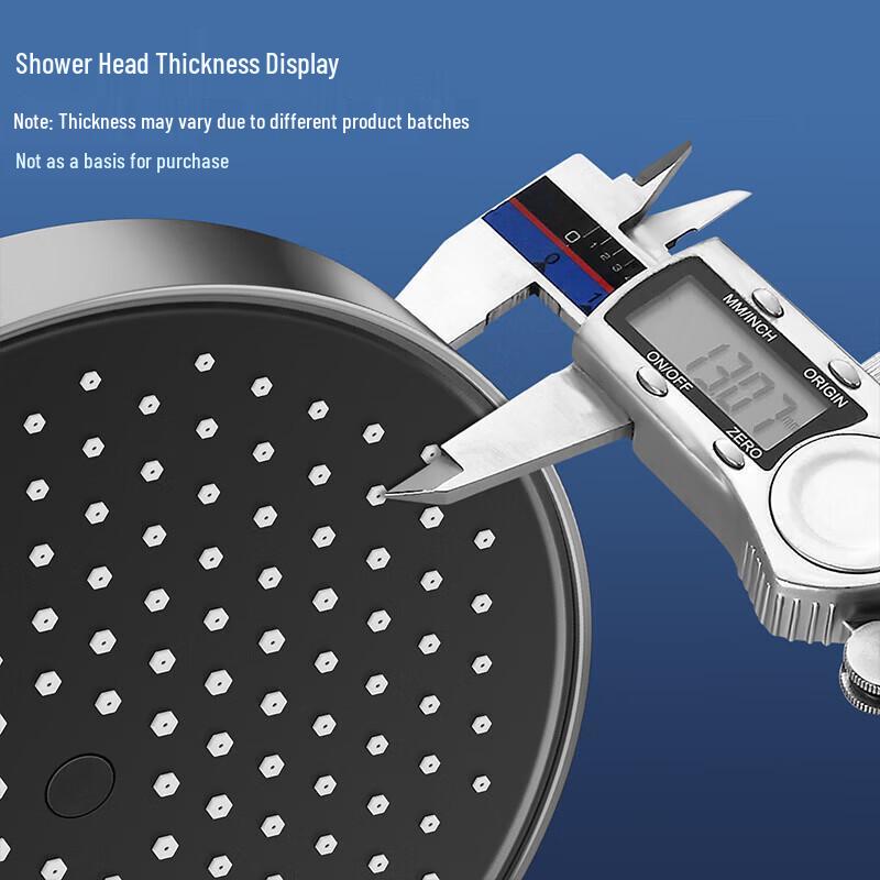 Larsd Pressurized Water-Saving Round Ultra-Thin Top Spray Shower Head