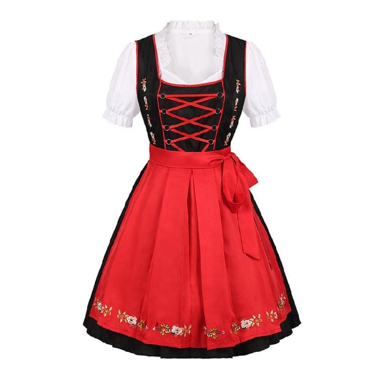 Set Costume Bavarese Tedesco Oktoberfest per Donne Adulte, Vestiti Dirndl Costume da Birra per Halloween e Carnevale del Festival della Birra