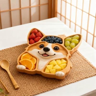 Charcuterie talíř s psí tématikou Rustikální sýrové prkénko ve tvaru psa Dřevěný servírovací tác na párty pochoutky Ovoce Maso Svačiny Dárek na kolaudaci