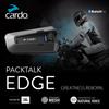 Cardo PACKTALK EDGE Motorcycle Intercom for Includes Official Brand Logo Sticker 1-15 People, (PT200001-STKC0069)