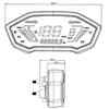 Authentic For Little Monkey M3 750 Motorcycle Speedometer Digital Display Assembly Motorbike Speedometer Tachometer Odometer