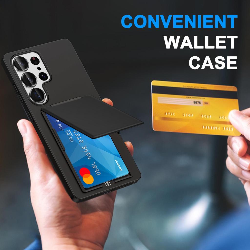 Samsung S25Ultra, S24Ultra & S23Ultra Card Holder & Stand Protective Case