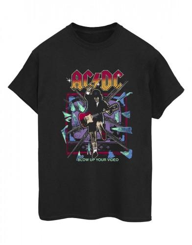 ACDC Womens/Ladies Blow Up Your Video Jump Cotton Boyfriend T-Shirt