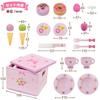 Mother Garden Holz-Rollenspiel Wild Sweet Petit und Teegeschirr Set, Erdbeere, Café, Band, Kuchen, (Produktcode 441-37691)