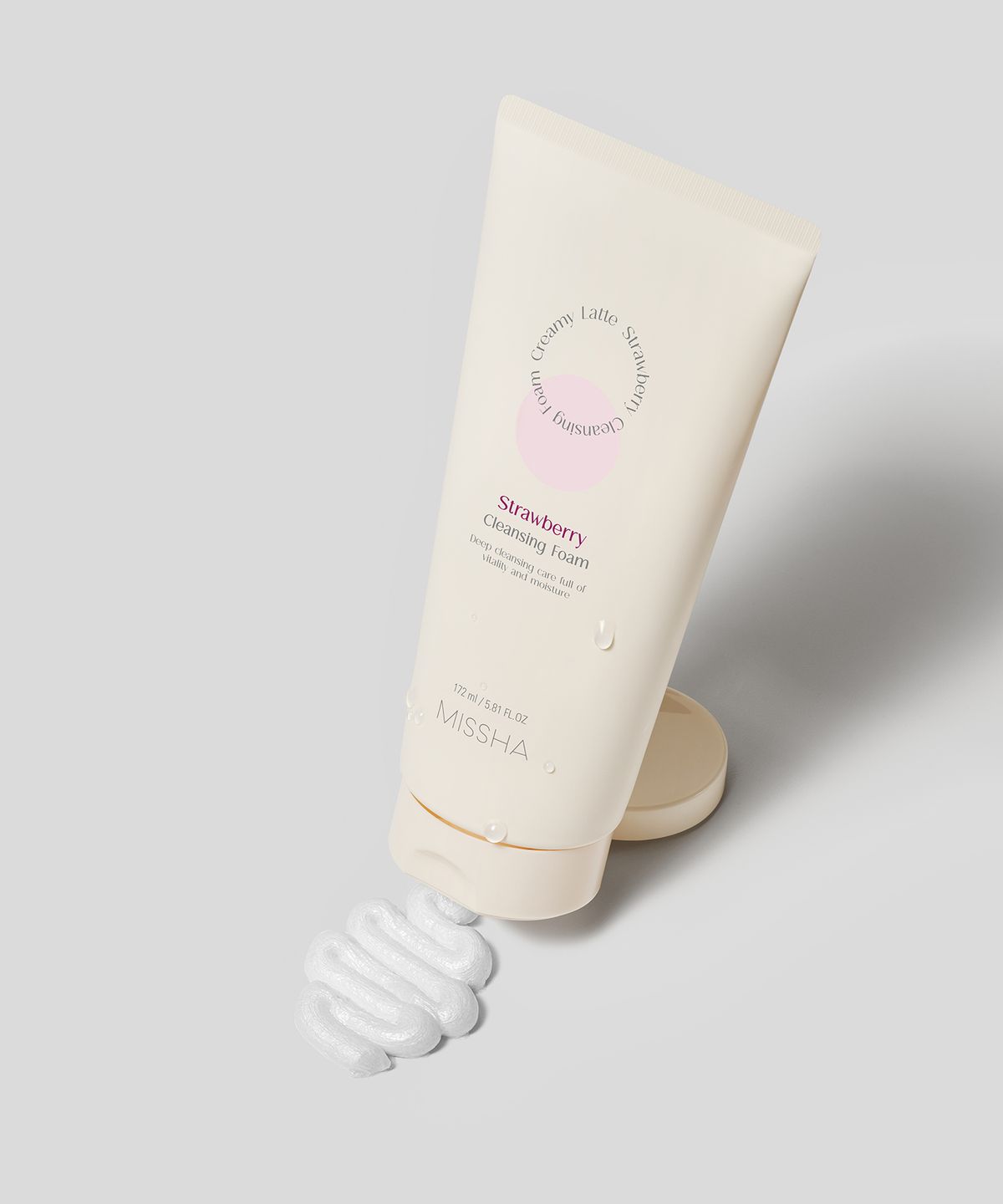 Creamy Latte Cleansing Foam (Strawberry) 172ml