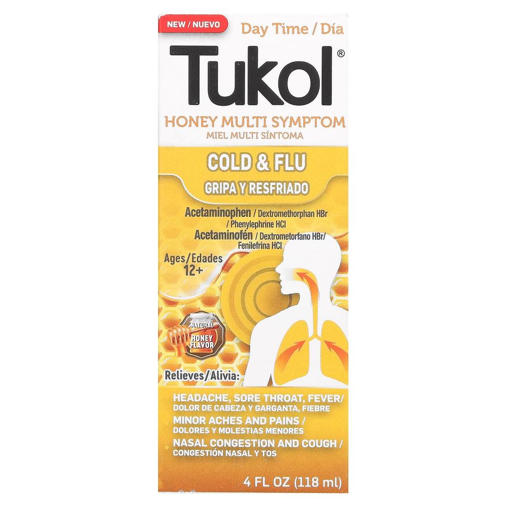 Honey Complex, Cold & Flu, Daytime, Ages 12+, Natural Honey, 118 Ml (4 Fl Oz)