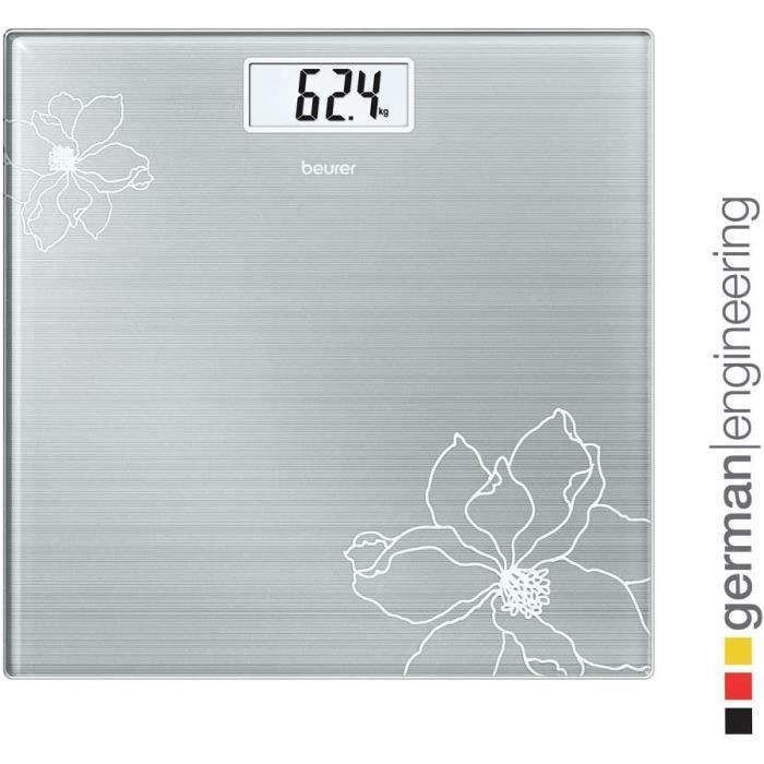 BEURER GS 10 GRIS - Pèse-personnes - Ultra-plat