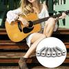 6Pcs Guitar String Nails Musical Instrument Accessories Metal Acoustic Guitar Bridge Pins Guitar End Pins Replacements