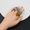 10/20/30Pcs/Lot Fashion Punk Hip Hop Rock Charm Skeleton Owl Geometry Finger Rings For Women Men Jewelry Party Gifts Accessories