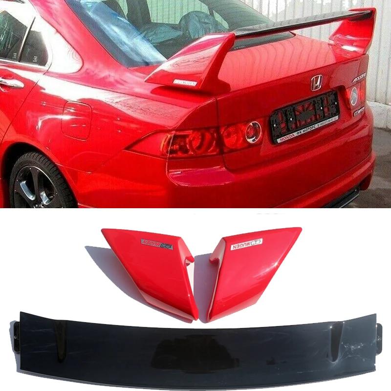 High Quality ABS 3-parts Rear Wing Spoiler For HONDA Accord 2008 2009 2010 2011 2012 2013 4-Door Sedan