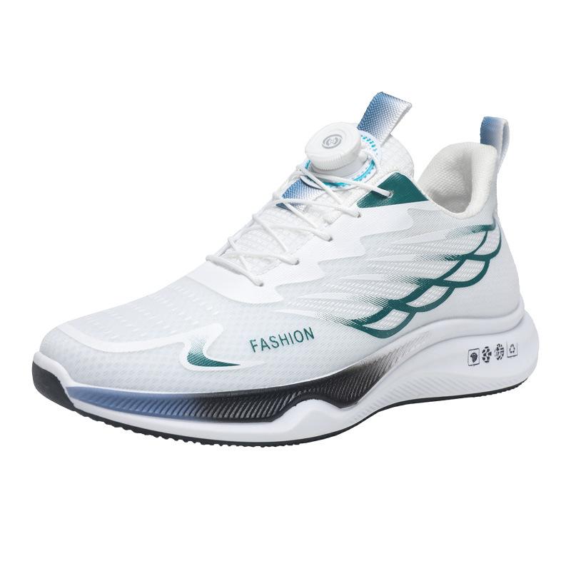 Men's Shoes 2025 Spring New Sports Shoes Breathable and Lightweight Teenagers Rotating Button Running Shoes Sports Dad Shoes