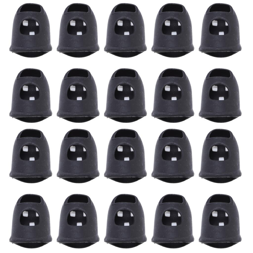 20 Pcs Nail Art Finger Covers Silicone Manicure Curing Light Radiation Protective Finger Protector