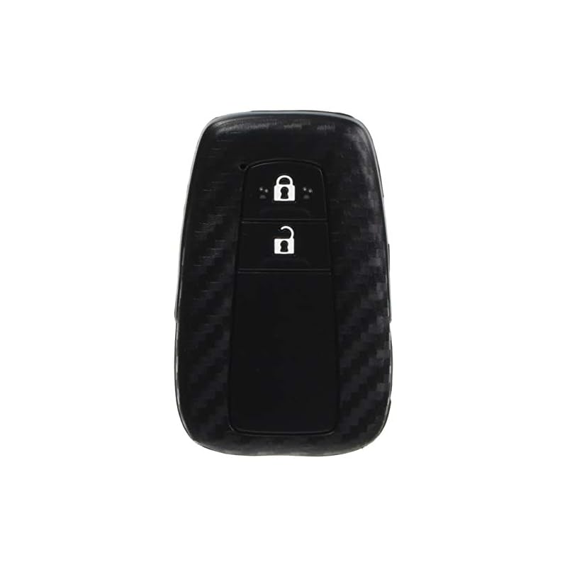 Tsuchiya Yac Car Interior Accessories Key Cover Smart Key Cover for Toyota 4 Carbon Fiber Style Silicone PZ-778