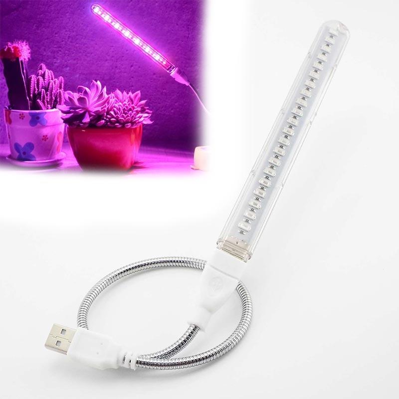 

21 Led Grow Light USB Портативный растение Выращивание Свет Красный Синий DC 5V Полный спектр Фито лампа 21 Светодиоды Гибкий свет в помещении