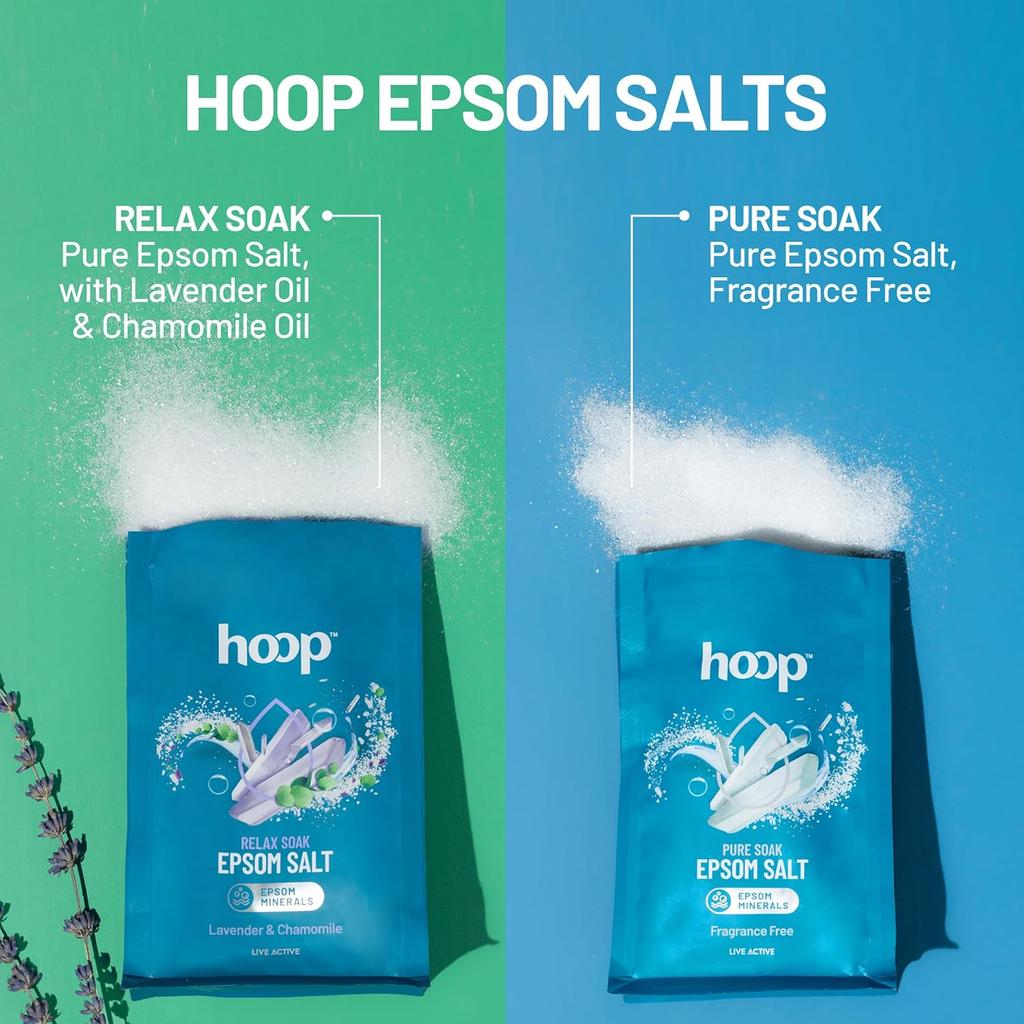Hoop Epsom Salt Fragrance Free 400 g Pure Magnesium Sulphate Foot Soak Relaxing Bath Muscle Relief